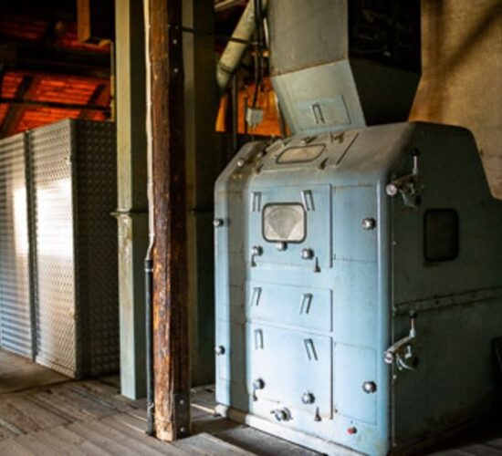 Foto alter Produktionsmaschinen der Alten Brauerei